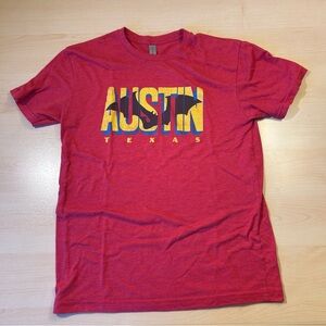 Graphic Tee Austin Texas Red T-Shirt